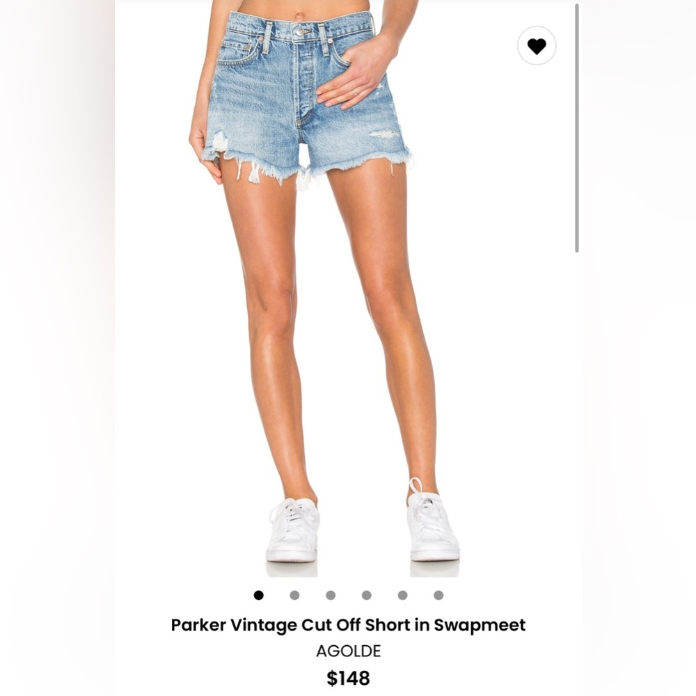 Agolde Parker Vintage Cutoff Short in Swapmeet